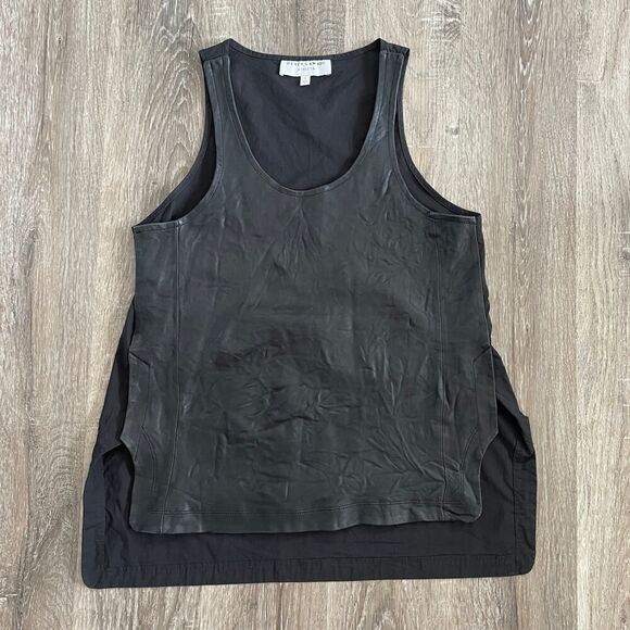 Athleta x Derek Lam IOC Black Leather Tank Top - Size: Small - Picture 7 of 10